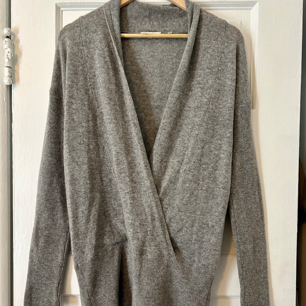 Cashmere wrap sweater